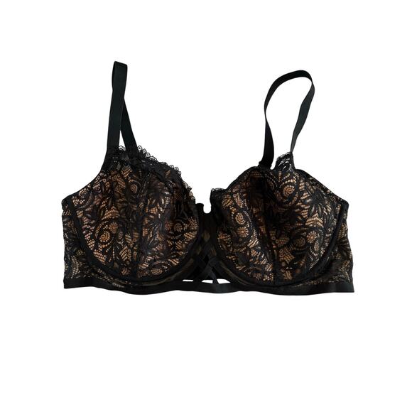 Adore Me NWT Women's Plus 44DDD Diara Contour Balconette Lace Classic Bra Edgy - Picture 1 of 13